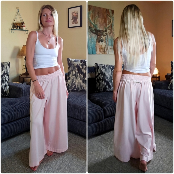 NWOT fp Movement Hot Shot Slit Wide Leg Pants in Bleached Coral Sold Out Color - Picture 17 of 17